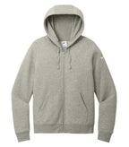 Nike NKFD9890, Club Fleece Sleeve Swoosh Ladies' Full Zip Hoodie, Dark Grey Heather