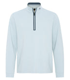 Original Penguin OGKSA049, Clubhouse Mock 1/4 Zip Pullover, Pearl Blue