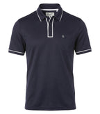 Original Penguin OGKSE002, Technical Earl Polo, Black Iris Blue
