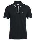 Original Penguin OGKSE002, Technical Earl Polo, Caviar Black