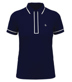 Original Penguin OGKSE048, Ladies' Veronica Polo, Black Iris Blue