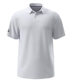 Original Penguin OGM105, Retro Geo Print Polo, Bright White