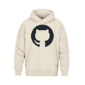 L00580 Forge heavy pullover hoodie — Ivory with GitHub logo preview