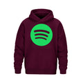 L00580 Forge heavy pullover hoodie — Maroon with Spotify logo preview