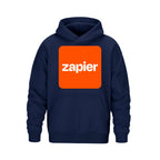 L00580 Forge heavy pullover hoodie — Navy with Zapier logo preview