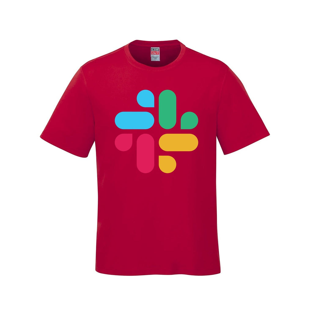 S05610 Parkour crewneck — Red with Slack logo preview