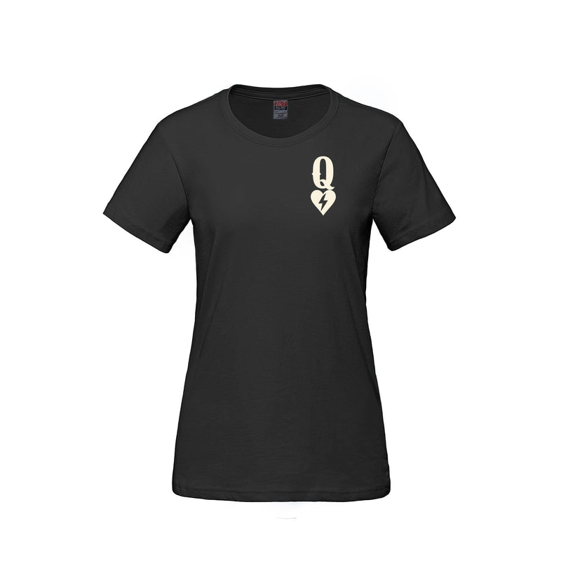 Rebel Hearts District Women's T-Shirt — Queen of Hearts front