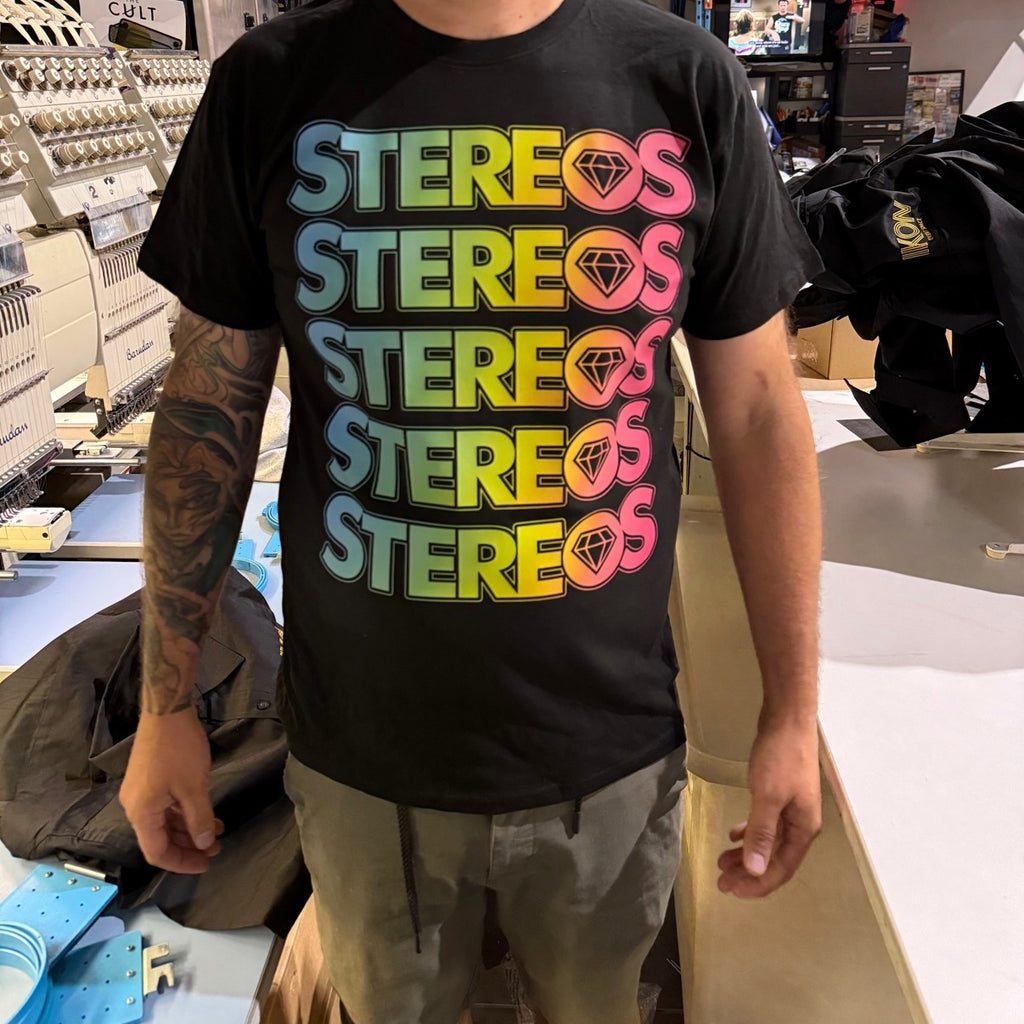 Stereos — Rainbow Logo T-Shirt