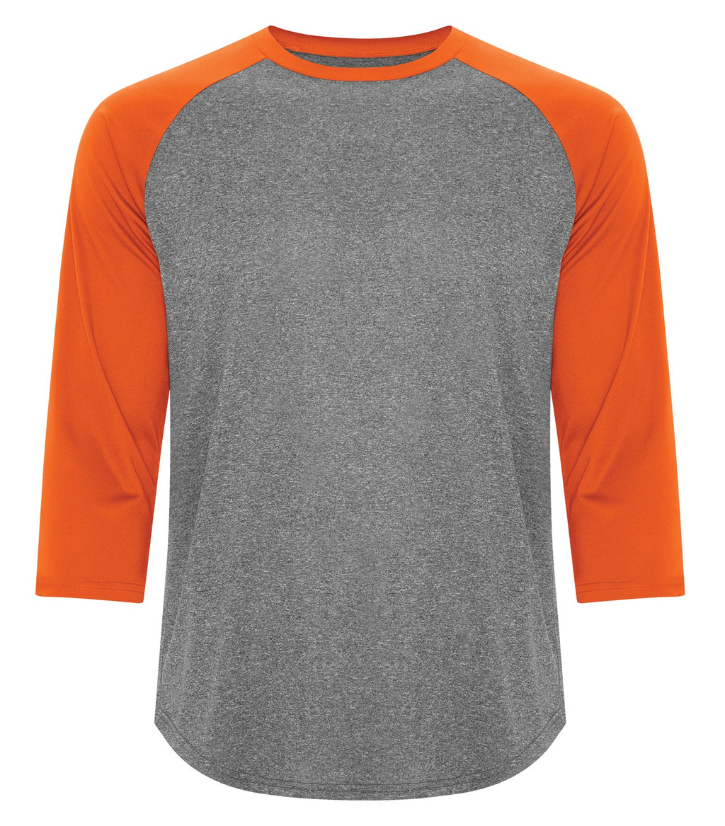 ATC S3526, Pro Team Baseball Jersey, Charcoal Heather/Deep Orange