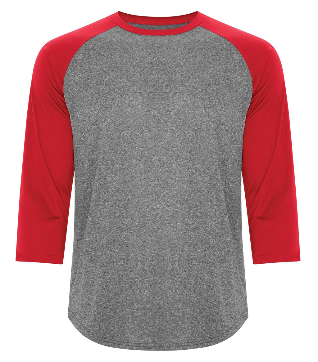 Charcoal Heather/True Red