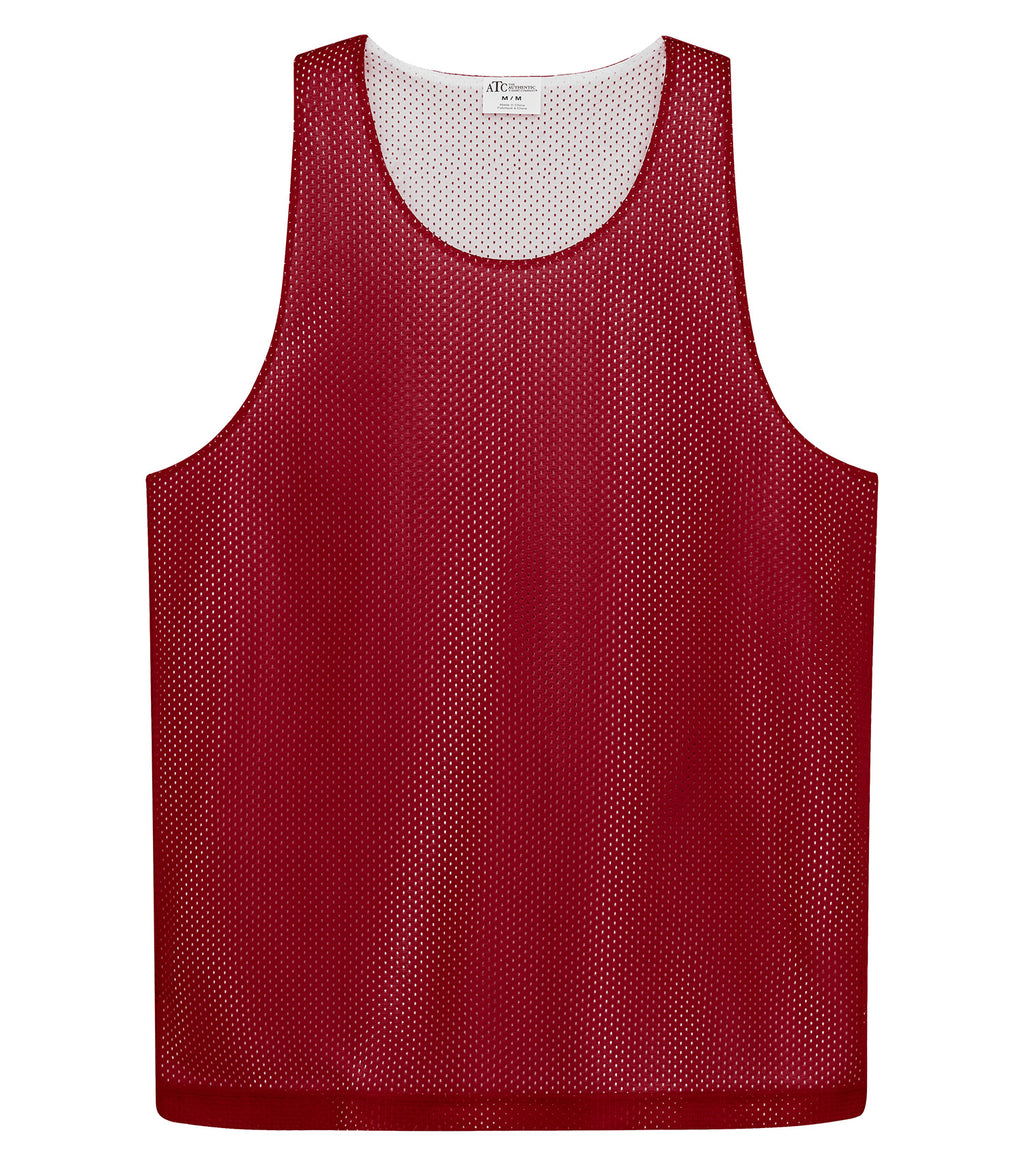 Deep Red/White