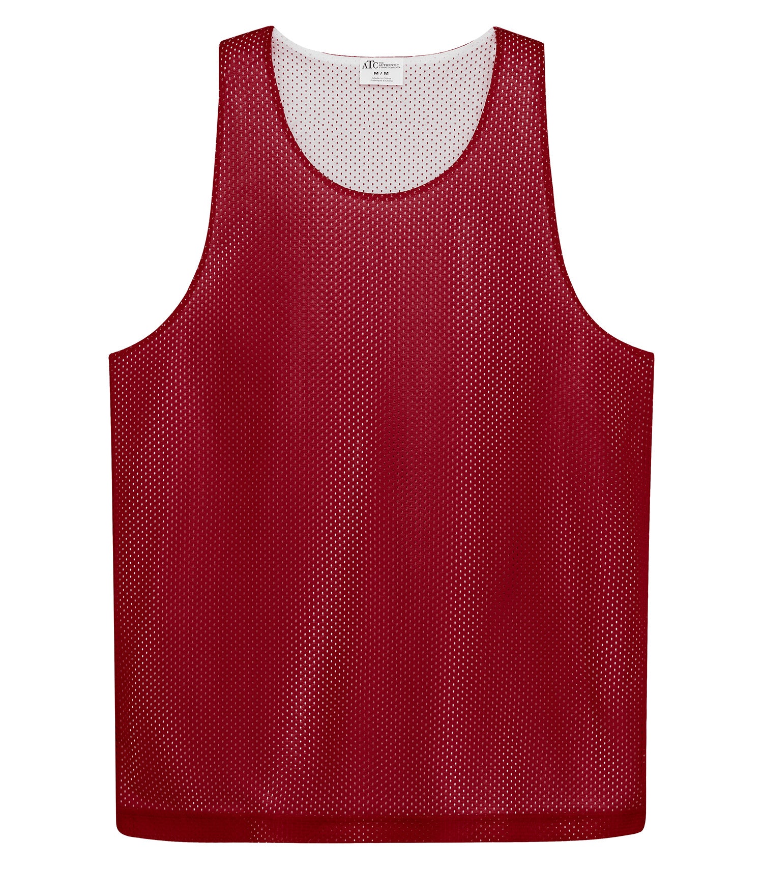 Deep Red/White