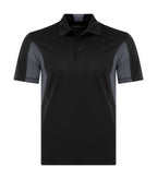Coal Harbour S4001, Snag Resistant Colour Block Polo, Black/Iron Grey