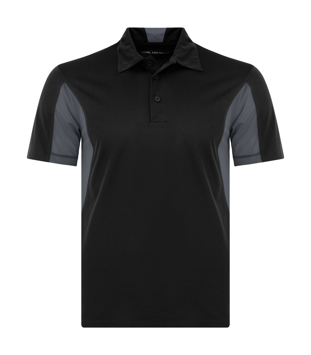 Coal Harbour S4001, Snag Resistant Colour Block Polo, Black/Iron Grey