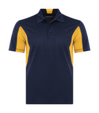 Coal Harbour S4001, Snag Resistant Colour Block Polo, True Navy/Gold