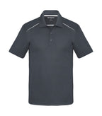 Coal Harbour S4002, Snag Resistant Contrast Inset Polo, Iron Grey/White