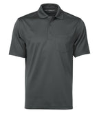 Coal Harbour S4005P, Snag Proof Power Pocket Polo, Charcoal