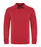 Coal Harbour S445LS, Snag Resistant Long Sleeve Polo, True Red