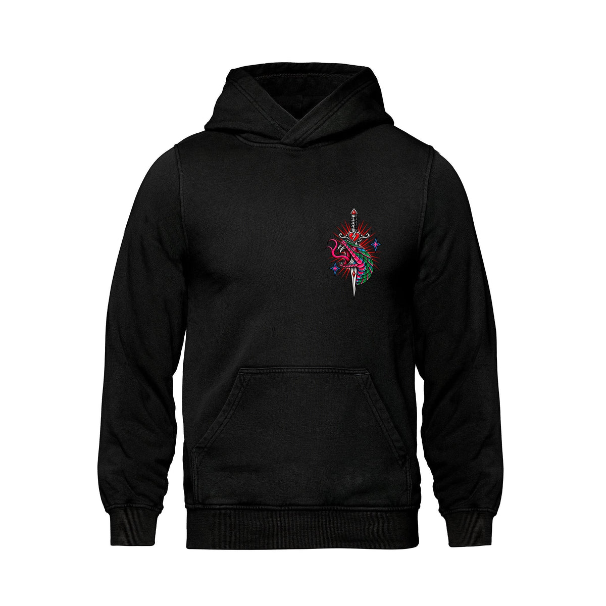 Rebel Hearts District Men's Hoodie — Snake front