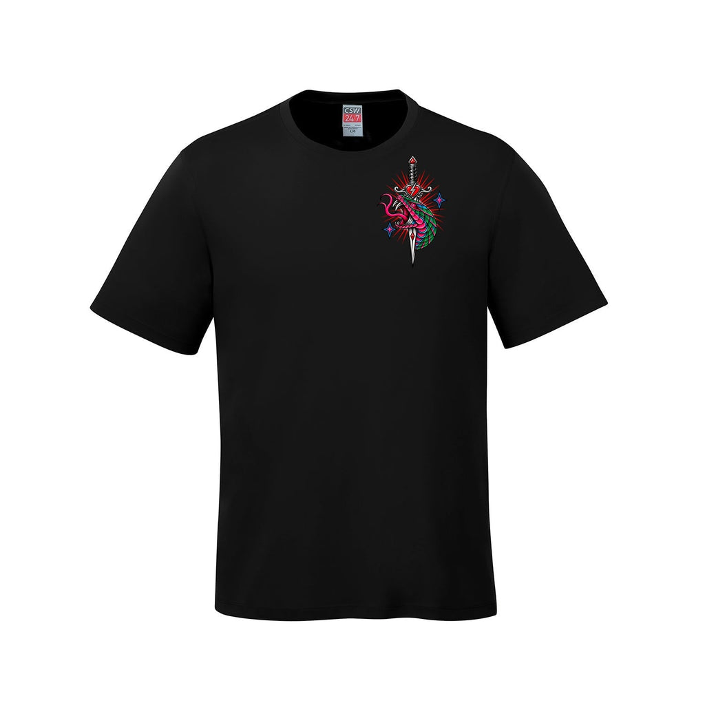 Rebel Hearts District Men's T-Shirt — Snake front