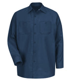 Red Kap SP14, Industrial Long Sleeve Work Shirt, Navy