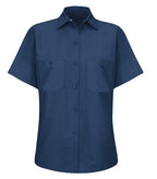 Red Kap SP23, Industrial Short Sleeve Ladies' Work Shirt, Navy
