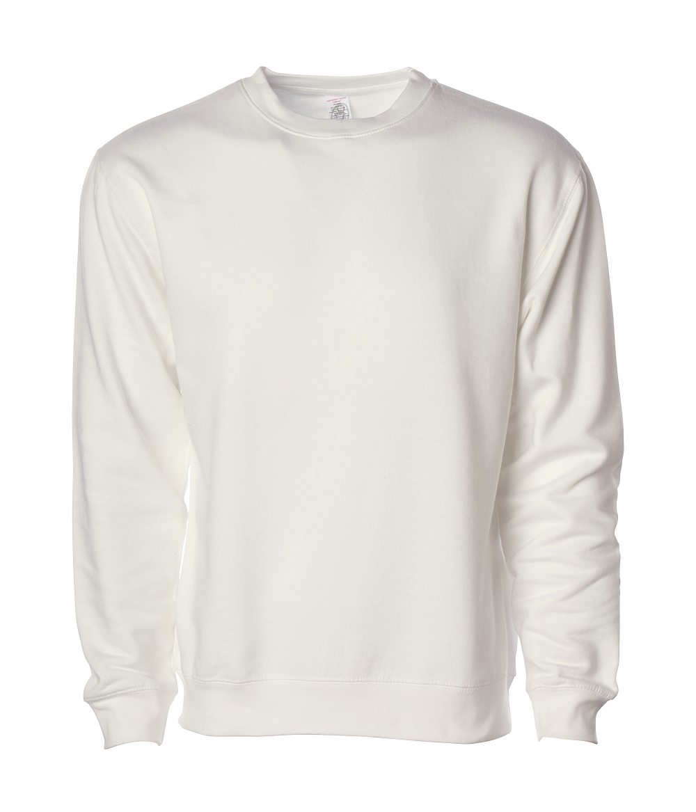 INDEPENDENT SS3000, Midweight Crewneck Sweatshirt, Bone