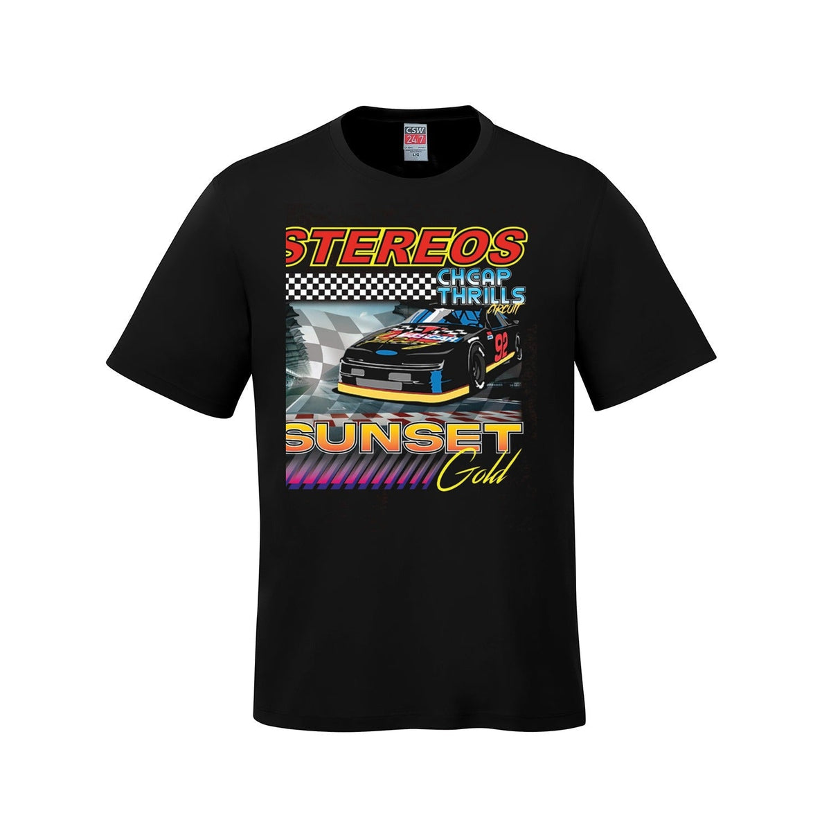 Stereos — Cheap Thrills T-Shirt mockup