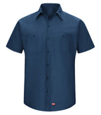 Red Kap SX20, Short Sleeve Work Shirt With Mimix, Navy