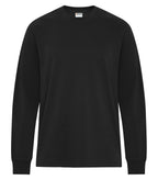 ATC WeRK WERK250LS, Heavyweight Ring Spun Cotton Long Sleeve Tee, Black