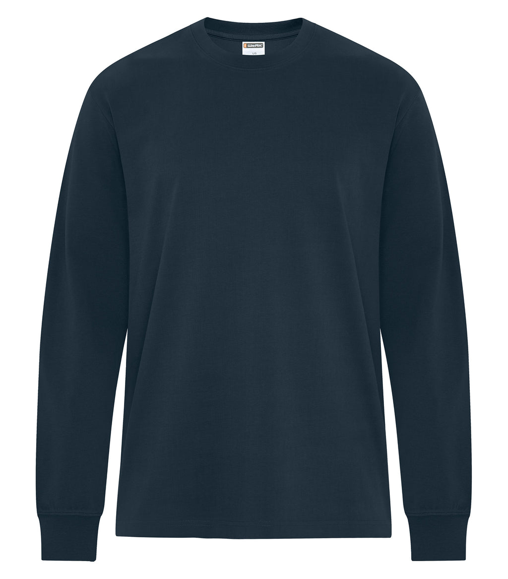 ATC WeRK WERK250LS, Heavyweight Ring Spun Cotton Long Sleeve Tee, Dark Navy