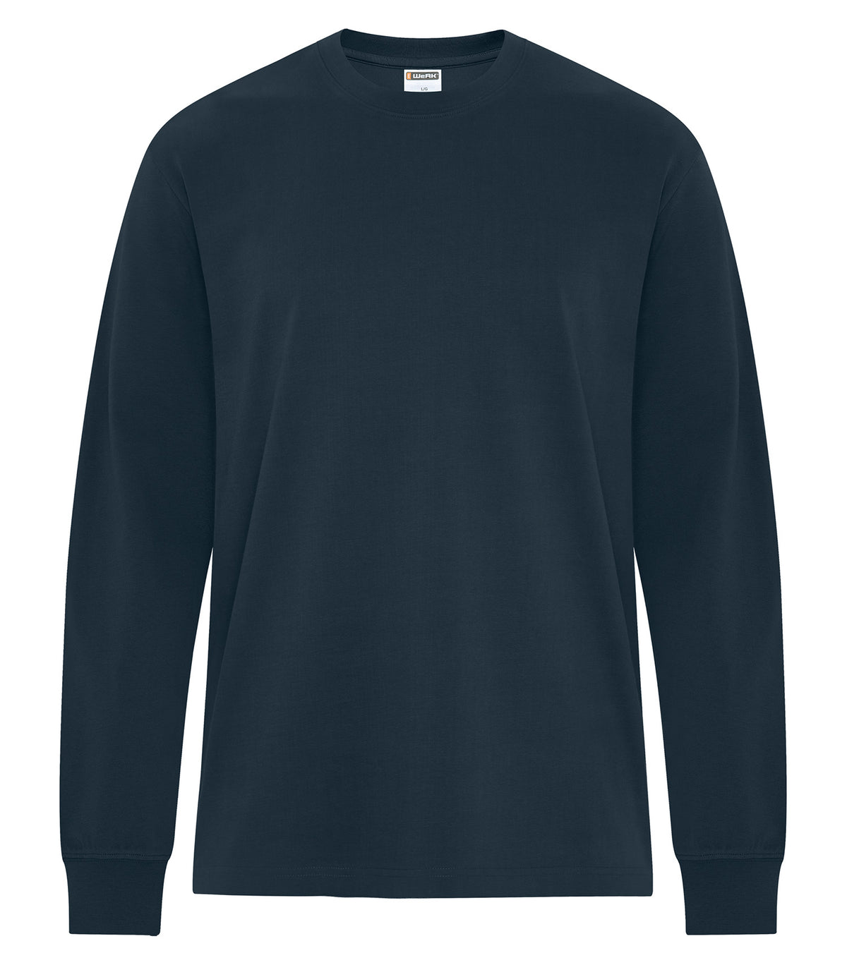 ATC WeRK WERK250LS, Heavyweight Ring Spun Cotton Long Sleeve Tee, Dark Navy