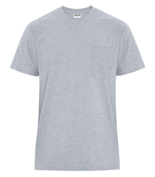 ATC WeRK WERK250P, Heavyweight Ring Spun Cotton Pocket Tee, Athletic Grey**