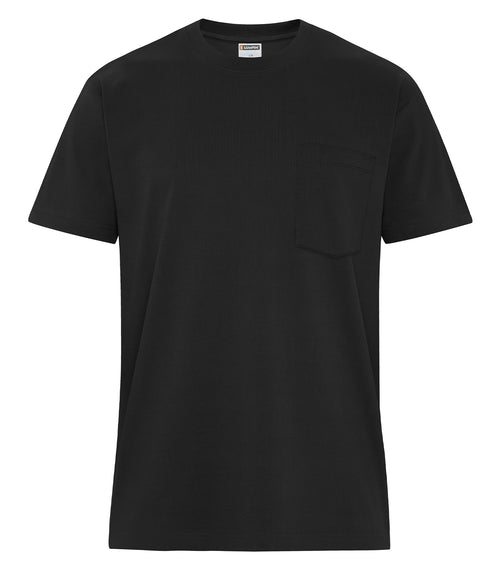 ATC WeRK WERK250P, Heavyweight Ring Spun Cotton Pocket Tee, Black