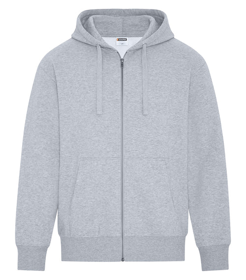 ATC WeRK WERK422, Heavyweight Fleece Full Zip Hoodie, Athletic Grey