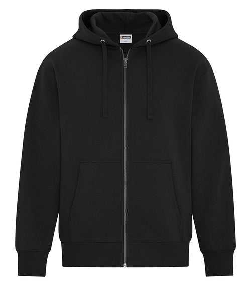 ATC WeRK WERK422, Heavyweight Fleece Full Zip Hoodie, Black