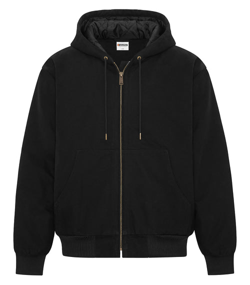 ATC WeRK WERK7645, Yukon Hooded Bomber Jacket, Black
