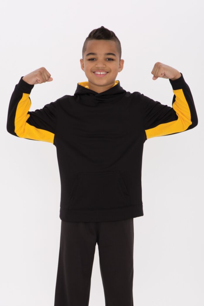 ATC Game Day Y2011, Gameday Fleece Cblock Yth Hood, Blk/Charcoal