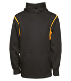 ATC Y2201, Ptech Fleece Varcity Youth Hoodie, Black/Gold