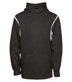 ATC Y2201, Ptech Fleece Varcity Youth Hoodie, Black/White