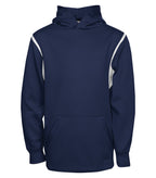 ATC Y2201, Ptech Fleece Varcity Youth Hoodie, True Navy/White