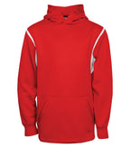 ATC Y2201, Ptech Fleece Varcity Youth Hoodie, True Red/White