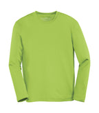 ATC Y350LS, Pro Team Long Sleeve Youth Tee, Lime Shock