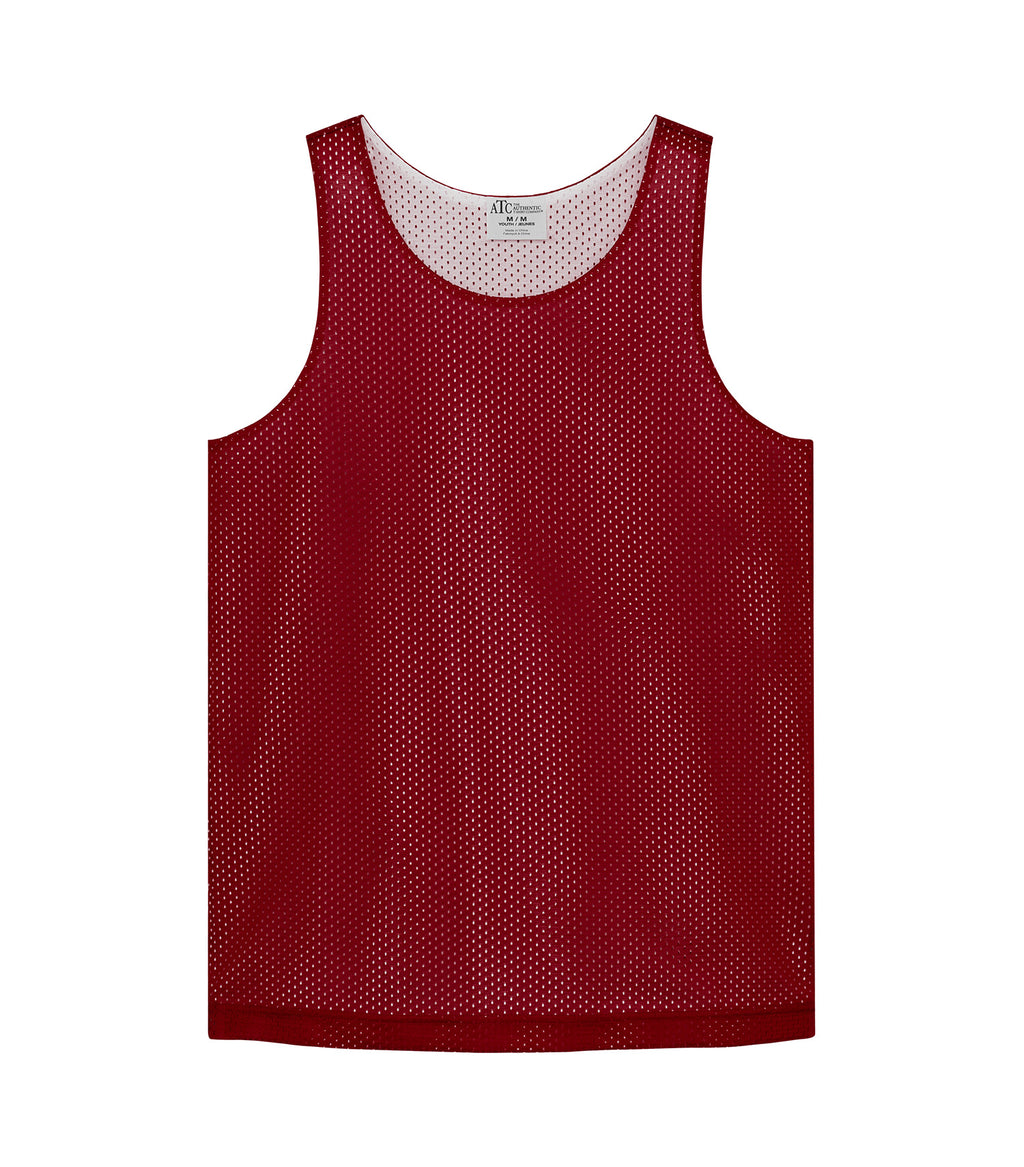 Deep Red/White