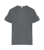 ATC Y3550, Pro Club Youth Tee, Coal Grey/White