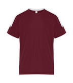 ATC Y3550, Pro Club Youth Tee, Maroon/White