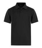 Coal Harbour Y445, Snag Resistant Youth Polo, Black