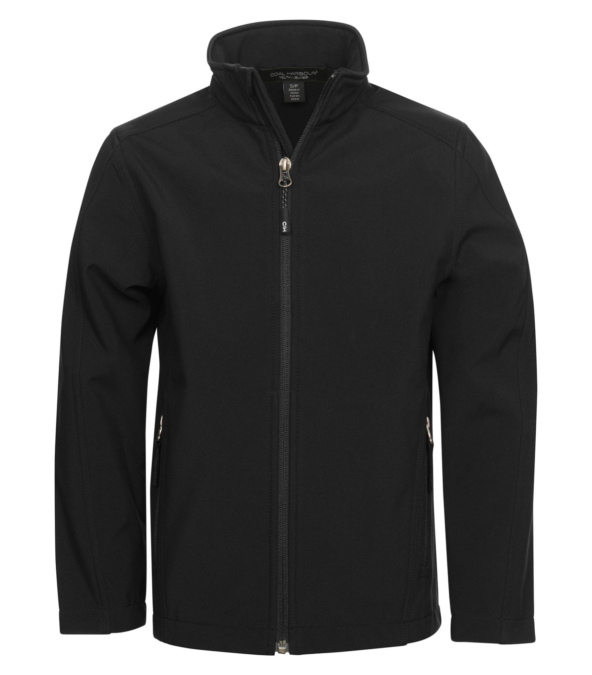 Coal Harbour Y7603, Everyday Water Repellent Soft Shell Youth Jacket, Black